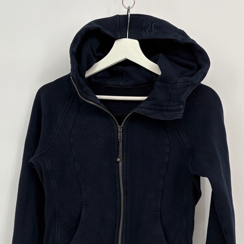🧲 lululemon athletica navy full zip long sleeve Hoodie - Picture 2 of 5
